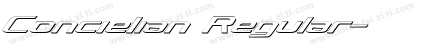 Concielian Regular字体转换
